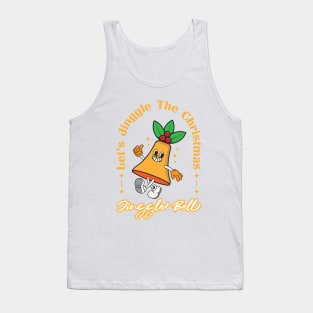 Cartoon illustration of a smiling Christmas bell Tank Top